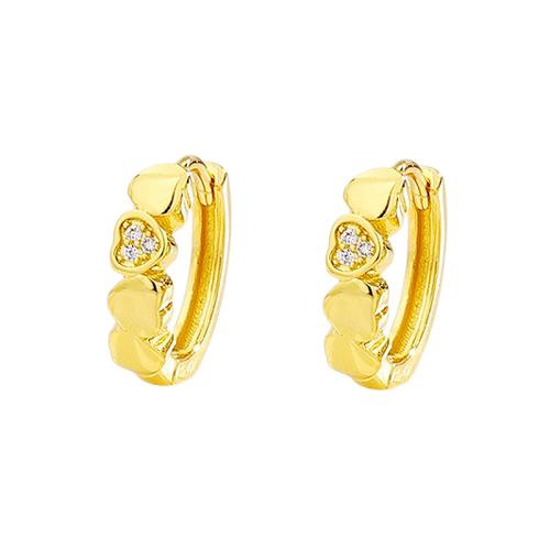 Cubic Zirconia Micro Pave Brass Earring, plated, micro pave cubic zirconia & for woman, more colors for choice, 3.50x14mm, Sold By Pair