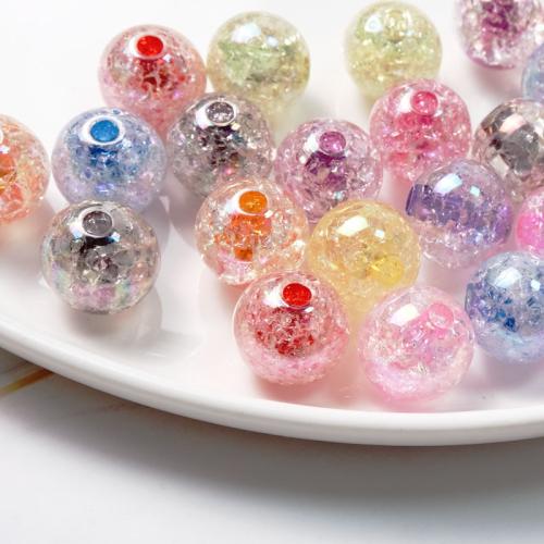 Plated Acrylic Beads, colorful plated, DIY & different size for choice, more colors for choice, Sold By Bag