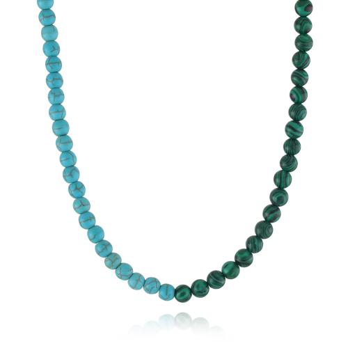 ensemble de bijoux de pierre gemme, Malachite, avec turquoise, Vintage & styles différents pour le choix & pour femme, vert foncé, Vendu par PC