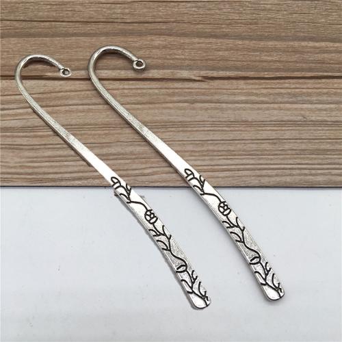 Tibetan Style Bookmark, antique silver color plated, DIY, 115x20x2mm, 100PCs/Bag, Sold By Bag