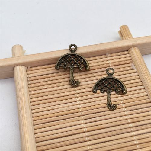 Tibetan Style Pendants, Umbrella, antique bronze color plated, DIY, 21x16mm, 100PC/Bag, Sold By Bag