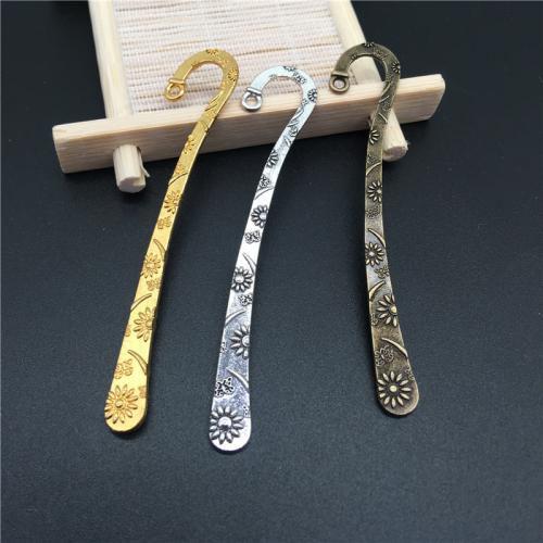 Tibetan Style Bookmark, plated, DIY, more colors for choice, 81x13mm, 100PCs/Bag, Sold By Bag