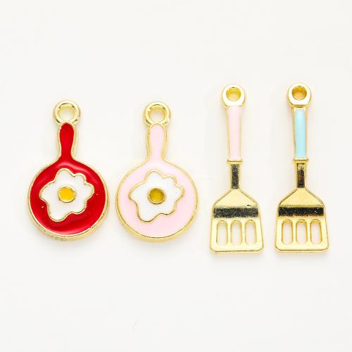 Tibetan Style Enamel Pendants, gold color plated, DIY & different styles for choice, more colors for choice, Hole:Approx 5mm, 100PCs/Bag, Sold By Bag