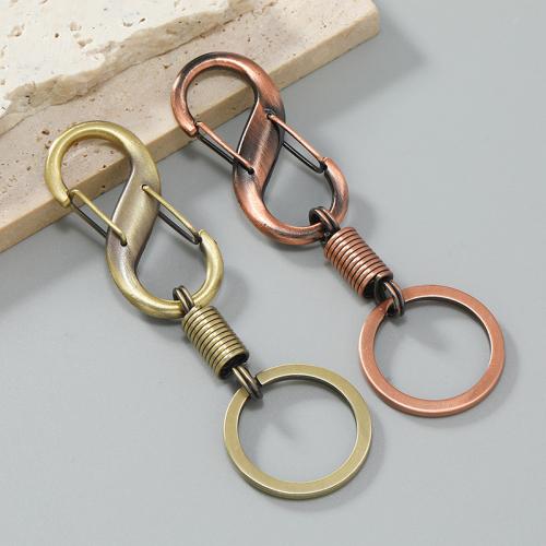 Tibetan Style Key Clasp, with Iron, DIY & for man, more colors for choice, Sold By PC