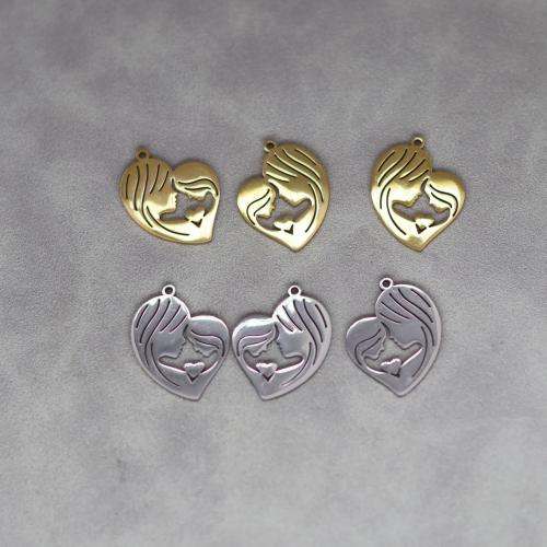 Stainless Steel Heart Pendants, 304 Stainless Steel, plated, DIY & hollow, more colors for choice, Sold By PC