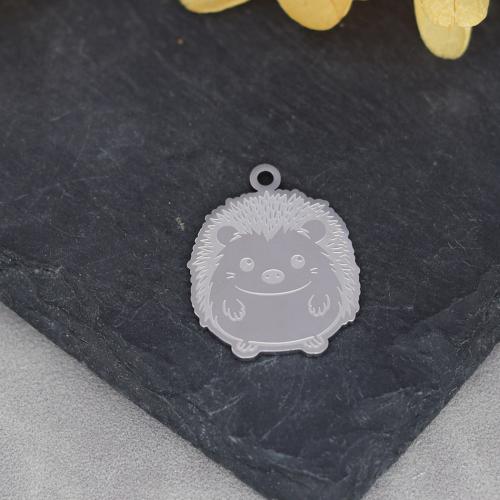 Stainless Steel Animal Pendants, 304 Stainless Steel, Hedgehog, plated, DIY, more colors for choice, Sold By PC