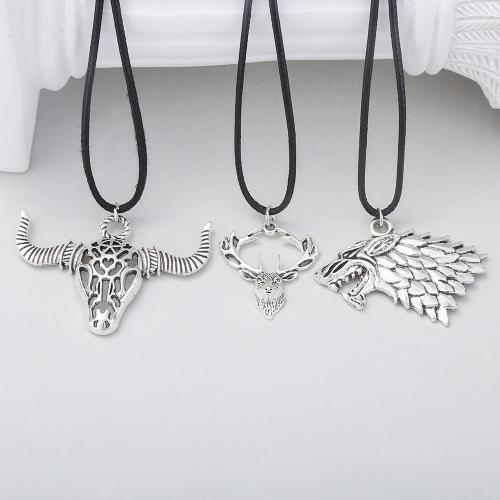 Tibetan Style Jewelry Necklace, plated, for man, 3PCs/Set, Sold By Set