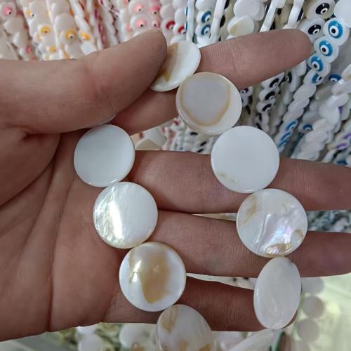 Natural Freshwater Shell Beads, handmade, DIY, 20mm, Sold By Strand