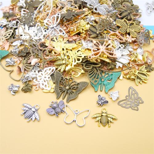 Pendentifs en alliage de zinc, Placage, envoyé au hasard & DIY, 100sol/sac, Vendu par sac