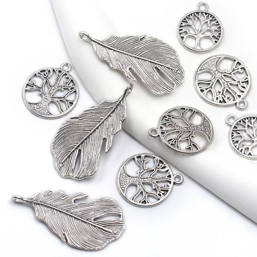 Pendentifs en alliage de zinc, Placage, DIY & styles différents pour le choix, plus de couleurs à choisir, 100PC/sac, Vendu par sac