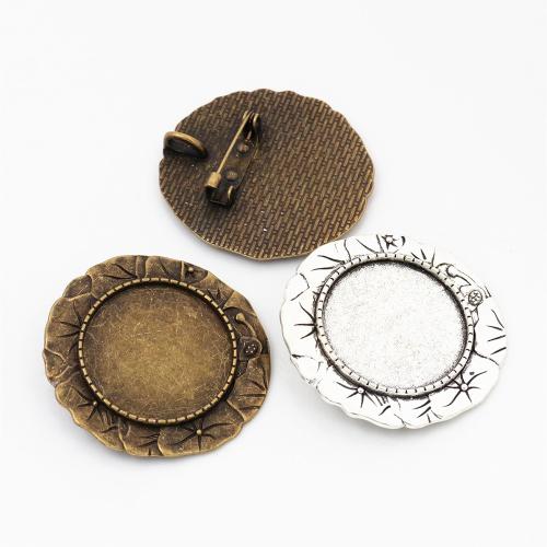 Tibetan Style Brooch Finding, plated, DIY, more colors for choice, nickel, lead & cadmium free, inner diameter:25mm, Approx 100PCs/Bag, Sold By Bag