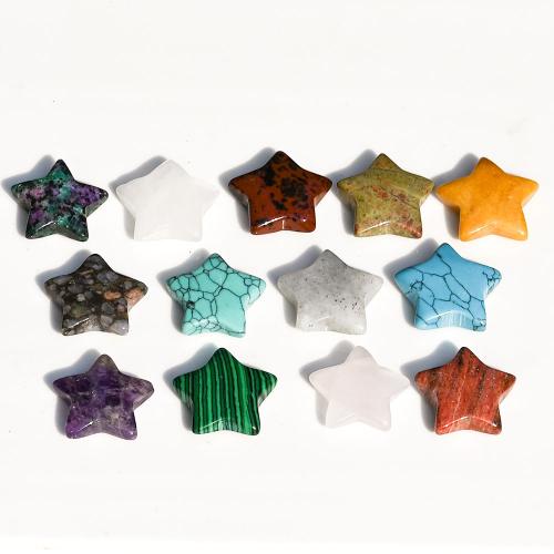 Fashion Decoration, Gemstone, Star, for home and office & different materials for choice, more colors for choice, 26x8mm, Sold By PC