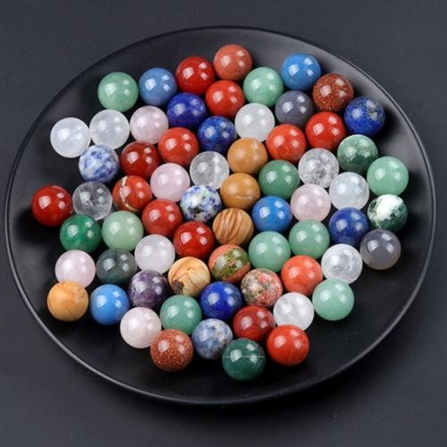 Gemstone Jewelry Beads, Natural Stone, Round, DIY & different materials for choice & no hole, more colors for choice, nickel, lead & cadmium free, 14x14mm, Sold By PC