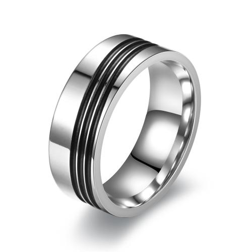 Bague en acier inoxydable, Acier inoxydable 304, Oindre, bijoux de mode & normes différentes pour le choix & pour homme, couleur originale, Vendu par PC