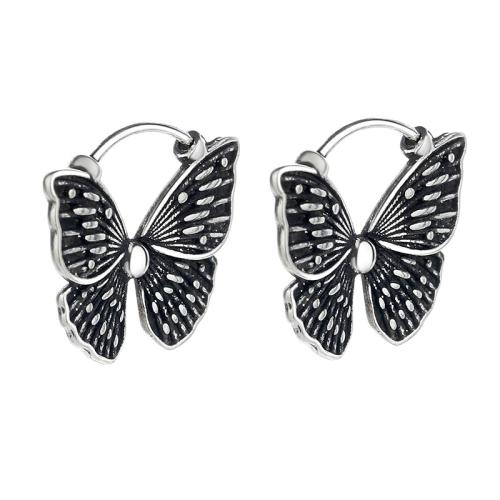 Brass Leverback Earring, Butterfly, plated, for woman, original color, 16x21mm, Sold By Pair