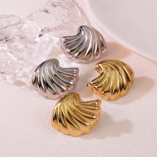 Stainless Steel Stud Earrings, 304 Stainless Steel, plated, fashion jewelry & for woman, more colors for choice, Sold By Pair