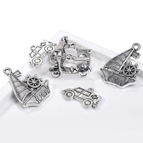 Pendentifs en alliage de zinc, Placage, DIY & styles différents pour le choix, plus de couleurs à choisir, 100PC/sac, Vendu par sac