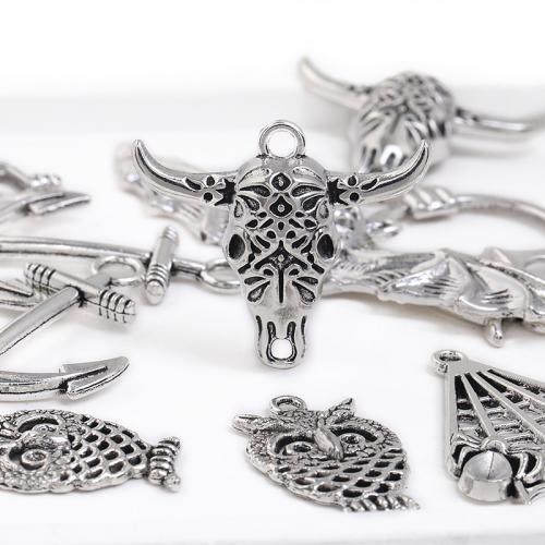 Tibetan Style Pendants, plated, DIY & different styles for choice, more colors for choice, 100PCs/Bag, Sold By Bag