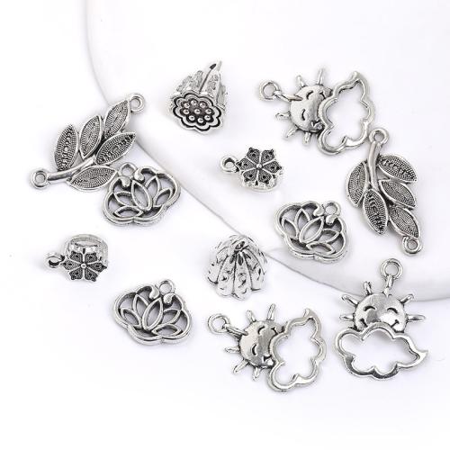 Tibetan Style Pendants, plated, DIY & different styles for choice, more colors for choice, 100PCs/Bag, Sold By Bag