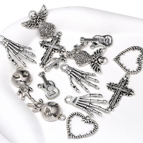 Pendentifs en alliage de zinc, Placage, DIY & styles différents pour le choix, plus de couleurs à choisir, 100PC/sac, Vendu par sac