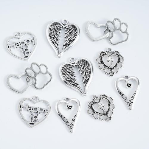 Pendentifs en alliage de zinc, Placage, DIY & styles différents pour le choix, plus de couleurs à choisir, 100PC/sac, Vendu par sac