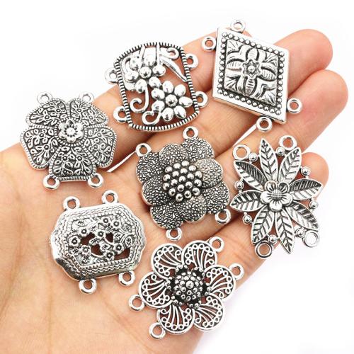 Tibetan Style Connector, antique silver color plated, DIY & different size for choice & 2/2 loop, more colors for choice, nickel, lead & cadmium free, Approx 100PCs/Bag, Sold By Bag