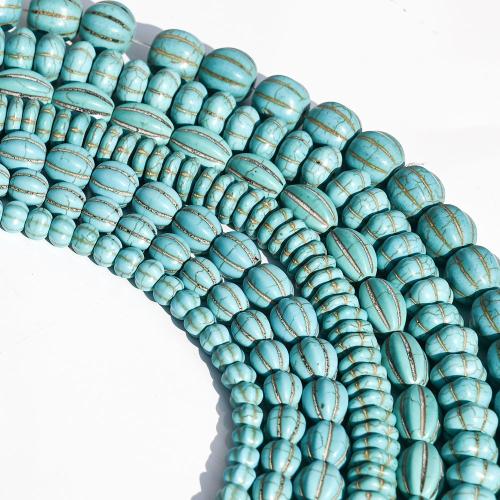 Turquoise Beads, DIY & different size for choice, blue, Sold By Strand