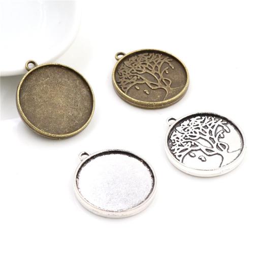 Zink-Legierung Cabochon Weissgold, Zinklegierung, plattiert, DIY, keine, frei von Nickel, Blei & Kadmium, inner diameter:20mm, ca. 100PCs/Tasche, verkauft von Tasche