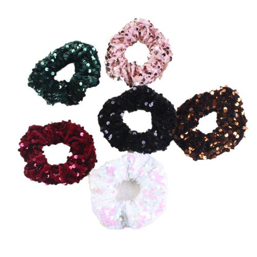 Hair Scrunchies, Cloth, with Rubber Band, handmade, for woman, more colors for choice, Sold By PC