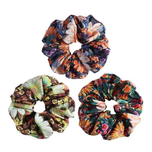 Hair Scrunchies, Cloth, with Rubber Band, handmade, for woman, more colors for choice, Sold By PC