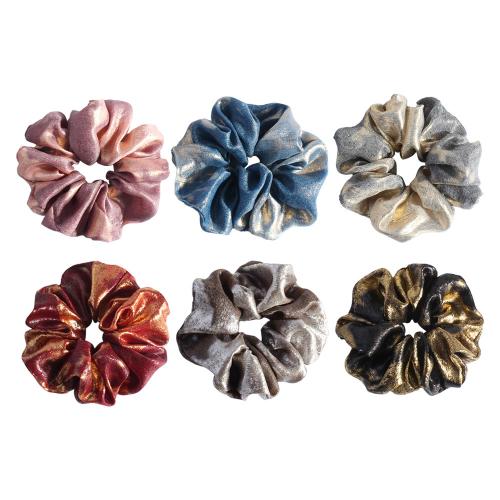 Hair Scrunchies, Cloth, with Rubber Band, handmade, for woman, more colors for choice, Sold By PC