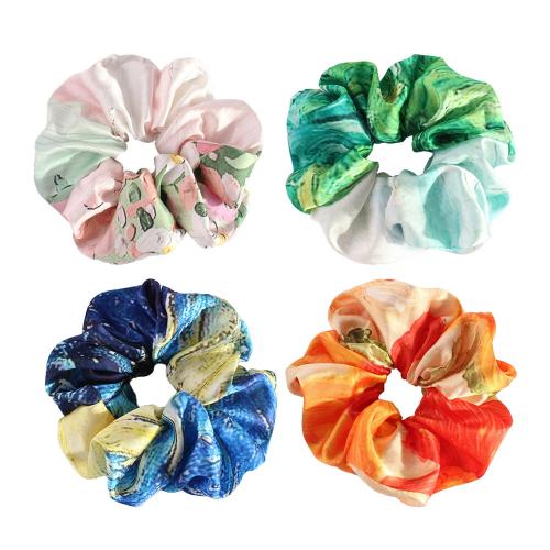 Hair Scrunchies, Cloth, with Rubber Band, handmade, different designs for choice & for woman, Sold By PC