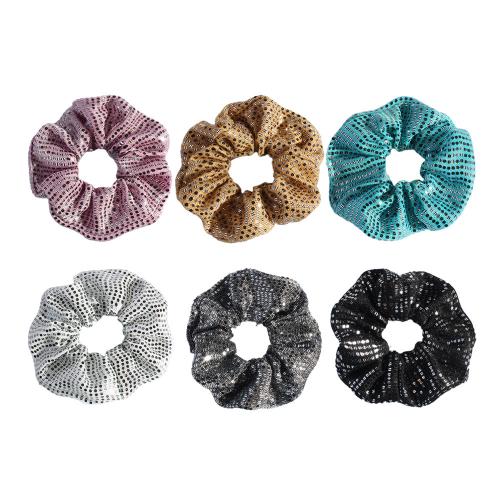 Hair Scrunchies, Cloth, with Rubber Band, handmade, for woman, more colors for choice, Sold By PC