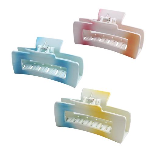 Hair Claw Clips, Resin, handmade, gradient color & for woman & hollow, more colors for choice, Sold By PC