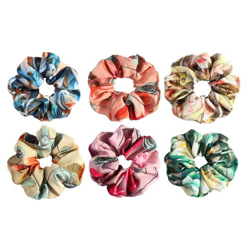 Hair Scrunchies, Cloth, with Rubber Band, handmade, for woman, more colors for choice, Sold By PC