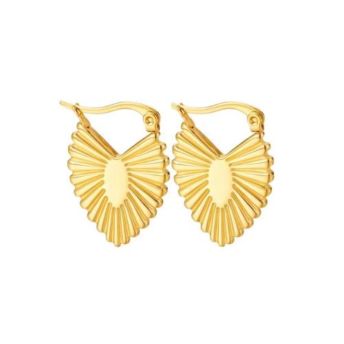 Acier inoxydable Levier Retour Earring, Acier inoxydable 304, Plaqué or 18K, bijoux de mode & pour femme, Vendu par paire