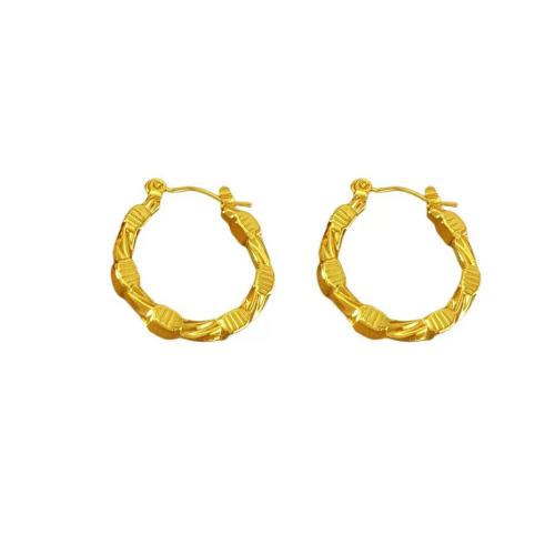 Acier inoxydable Levier Retour Earring, Acier inoxydable 304, Plaqué or 18K, bijoux de mode & pour femme, Vendu par paire