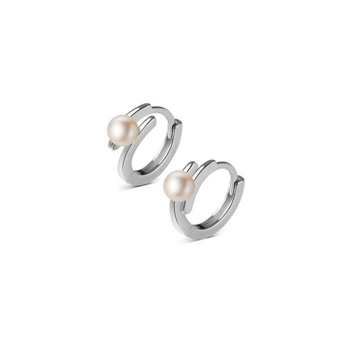 Brass Leverback Earring, with Shell Pearl, plated, for woman, more colors for choice, 5x12mm, Sold By Pair