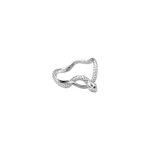 Brass Finger Ring, Snake, plated, for woman, more colors for choice, Sold By PC