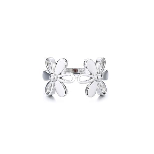 Brass Finger Ring, petals, plated, for woman, more colors for choice, Sold By PC