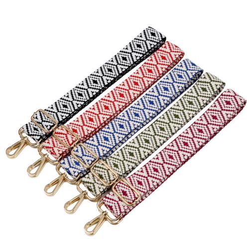 Tibetan Style Bag Straps, with Polyester and Cotton, Adjustable & DIY, more colors for choice, Width 3.8cm, length 80-140cm, Sold By PC