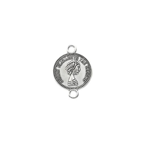 Tibetan Style Connector, antique silver color plated, DIY & 1/1 loop, 19x1x26mm, 1000/G, Sold By G