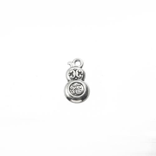 Tibetan Style Pendants, Calabash, antique silver color plated, DIY, 9x4x17mm, 1000/G, Sold By G