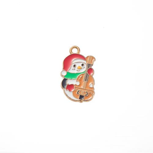 Tibetan Style Enamel Pendants, Snowman, antique silver color plated, DIY, 13x1x23mm, Sold By PC