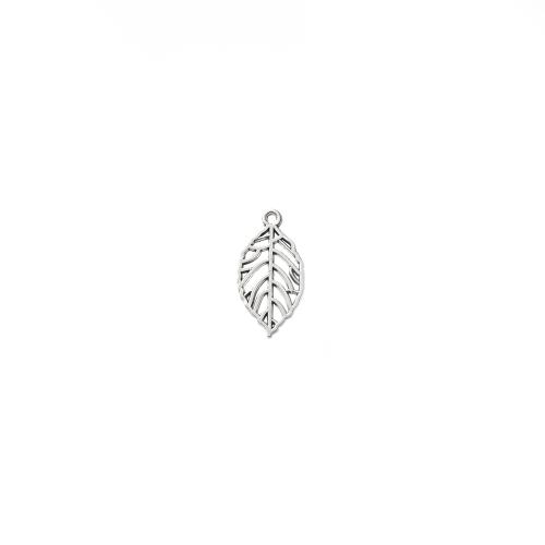 Tibetan Style Leaf Pendants, antique silver color plated, DIY, 14x2x28mm, 1000/G, Sold By G