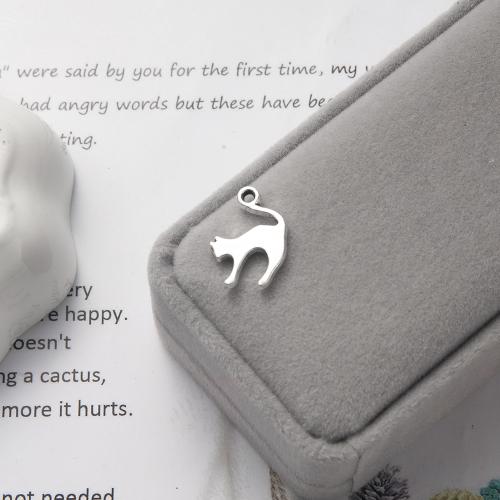 Tibetan Style Animal Pendants, Cat, plated, DIY, 14x2x19mm, 1000/G, Sold By G