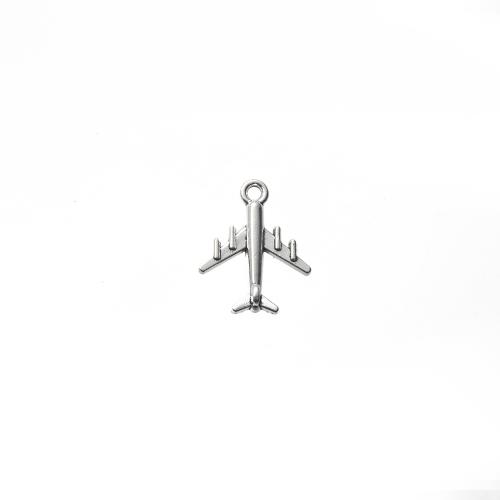 Véhicule en forme de pendentifs en alliage de Zinc, avion, Placage, DIY, 17x4x21mm, 1000/sol, Vendu par sol