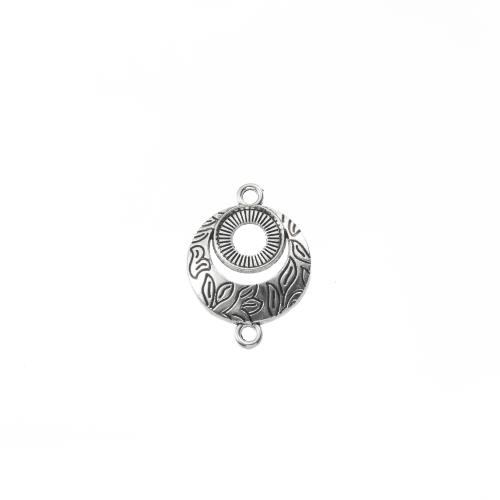 Connecteur en alliage de zinc, Plaqué de couleur d'argent, DIY & boucle de 1/1, 20x3x27mm, 1000/sol, Vendu par sol