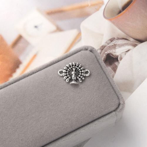 Tibetan Style Connector, antique silver color plated, DIY & 1/1 loop, 21x4x16mm, 1000/G, Sold By G