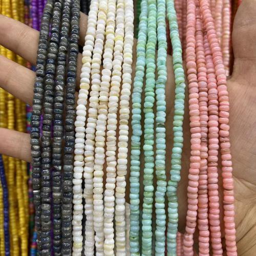 Natural Freshwater Shell Beads, DIY, more colors for choice, 3x5mm, Approx 130PCs/Strand, Sold By Strand